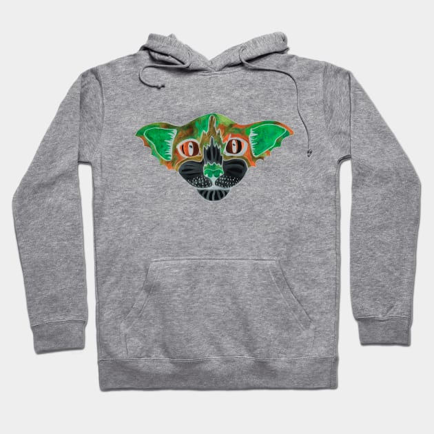 Inverse bat cat Hoodie by deadblackpony